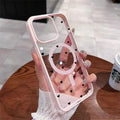 For Wireless Charging Magnetic Phone Case for iPhone 17 13 12 14 15 16 Pro Max 11 16E 16 Plus 17 Air With Black Love Heart Cover